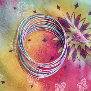 Metallic Metal Bangles